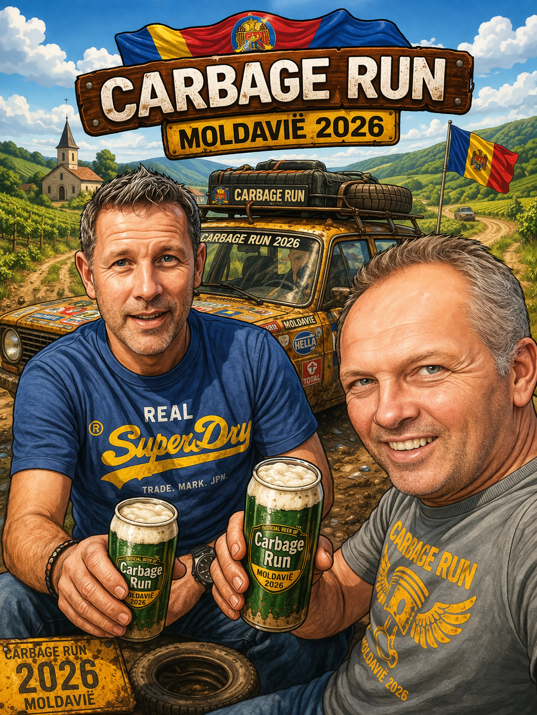 Gladjes 12 en Gladjes 69 op avontuur!
Check www.leefhetleven.eu voor het verhaal en het goede doel.